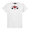 T-SHIRT ETNO HANDMADE BIAŁY DAMSKI