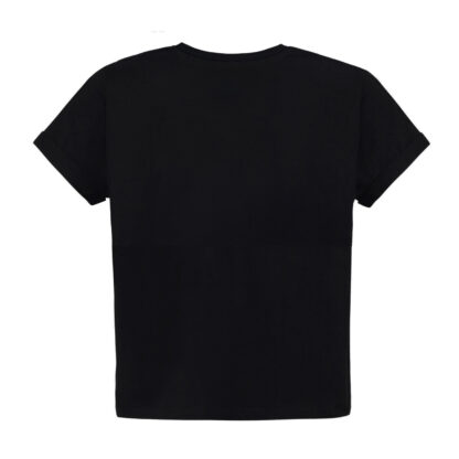 T-SHIRT CZARNY Z HAFTEM DAMSKI - obrazek 2